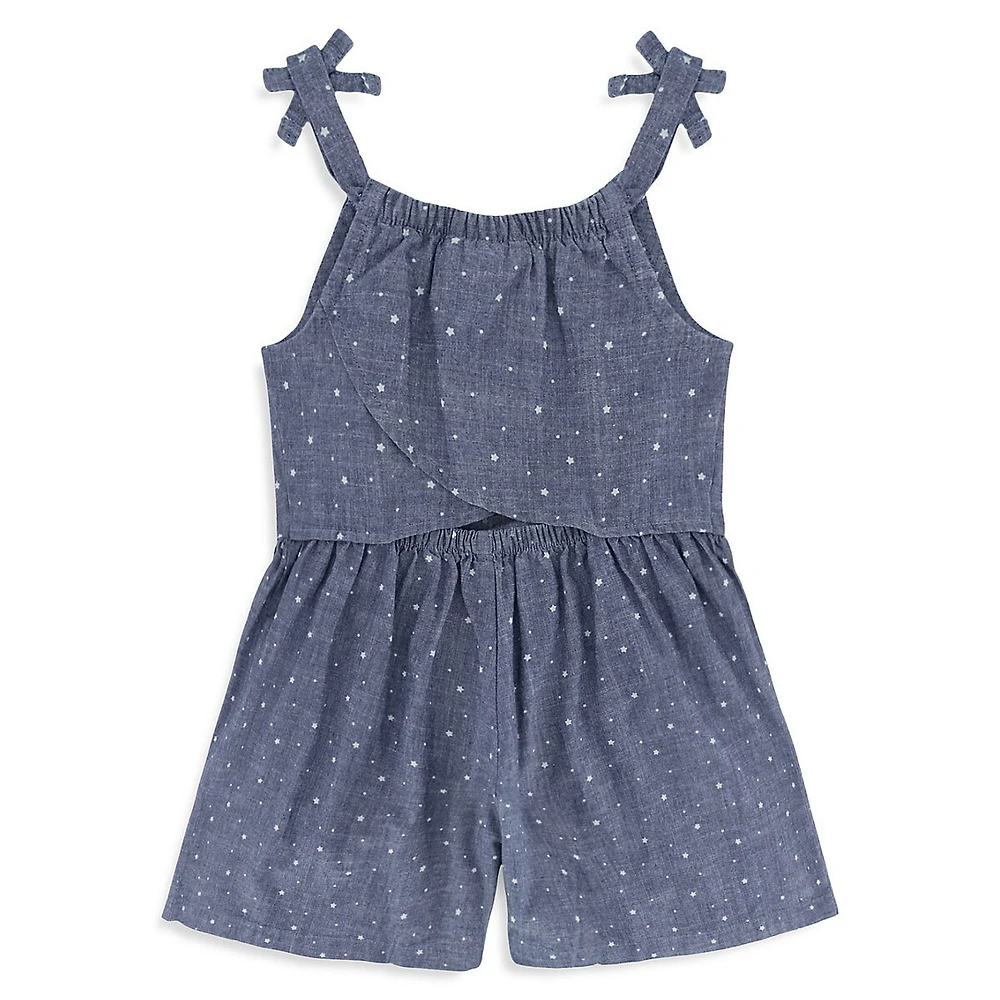 Tommy Hilfiger Little Girl's Star-Print Sleeveless Romper