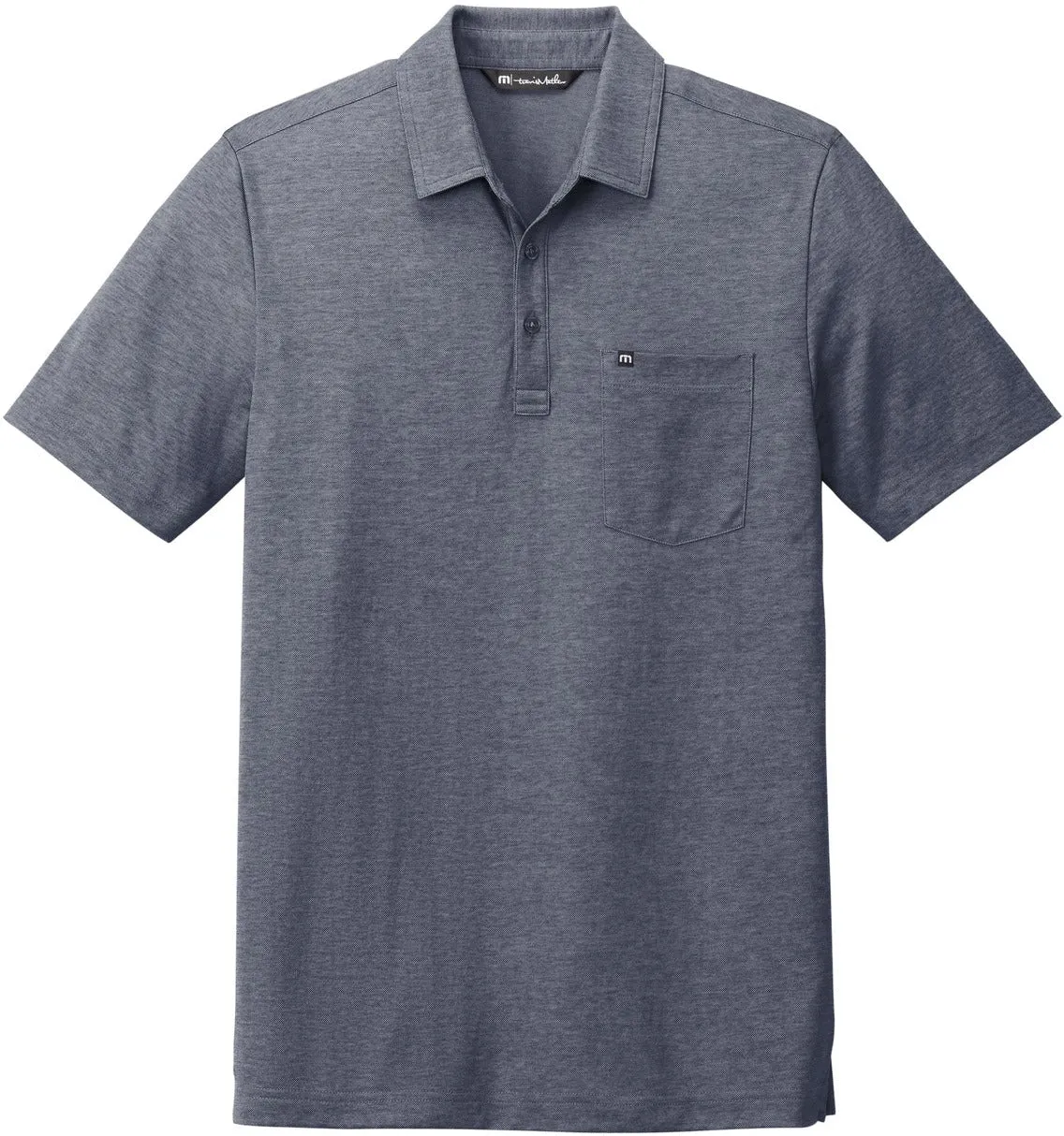 TravisMathew Oceanside Heather Pocket Polo