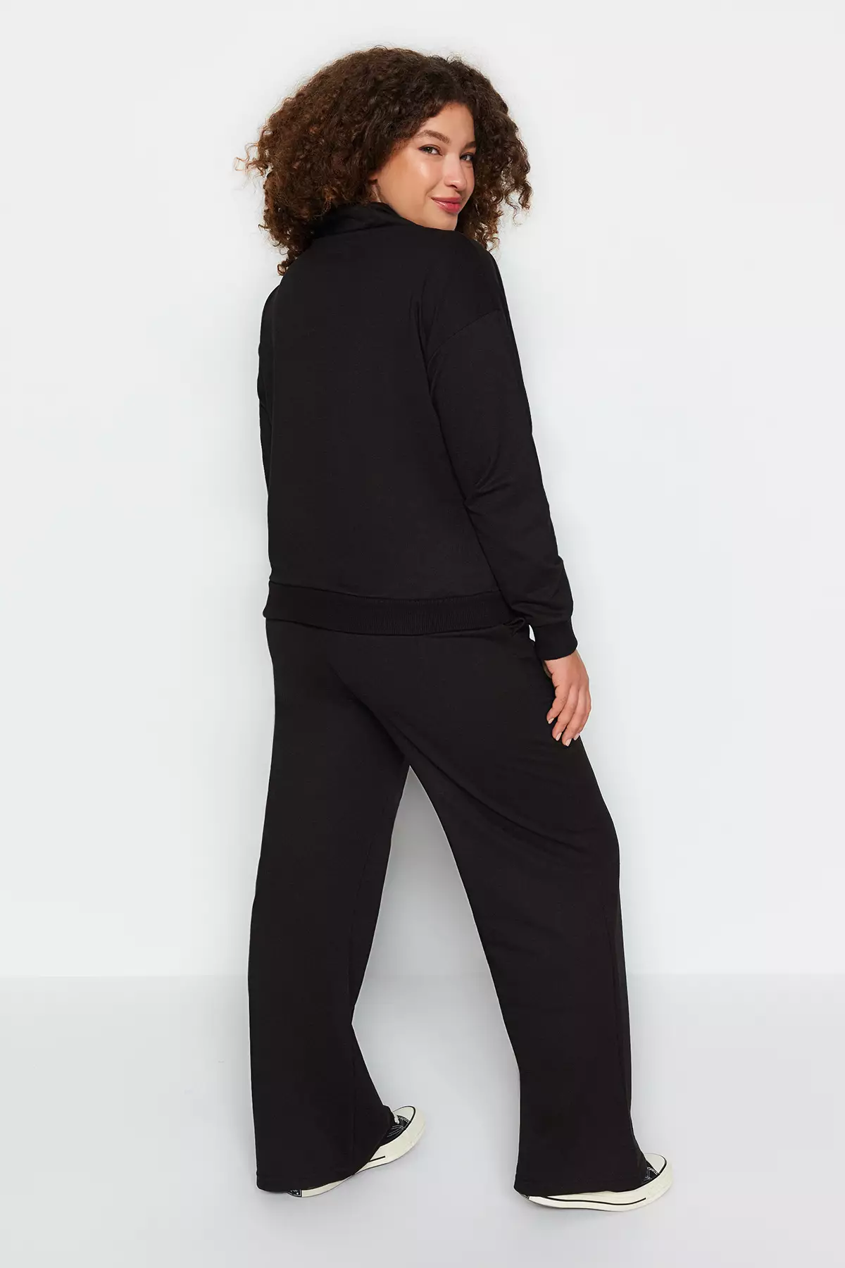 Trendyol Plus Size Wide Cut Tracksuit Set