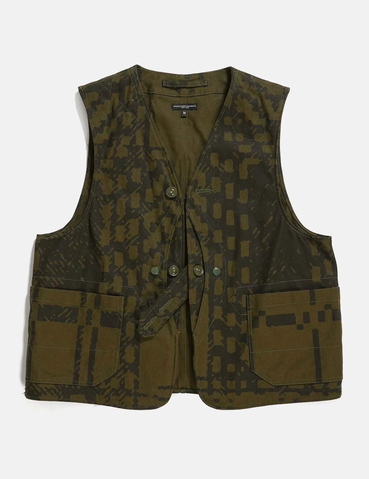 Upland Vest Plaid - Olive Green