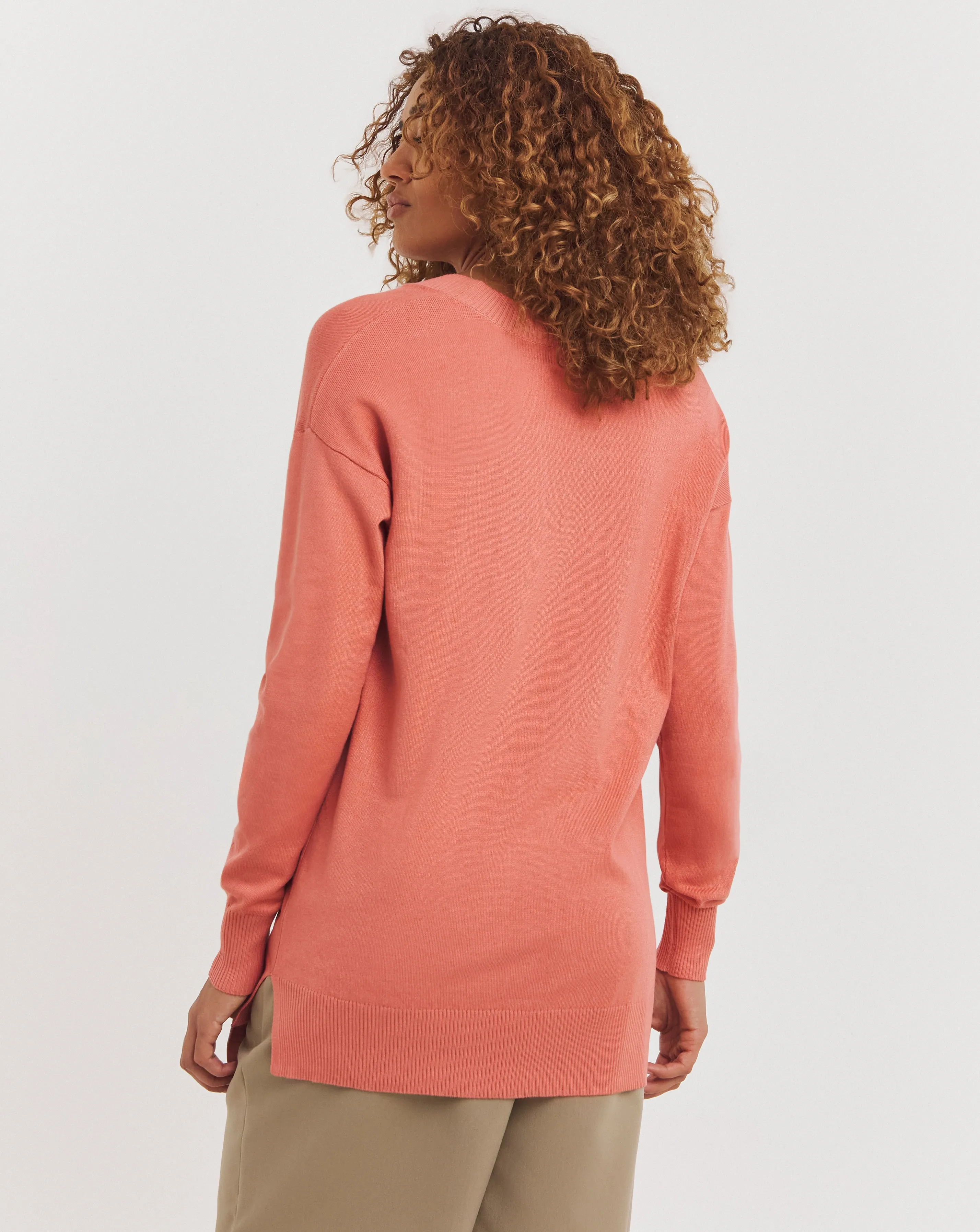 V Neck Slouch Tunic