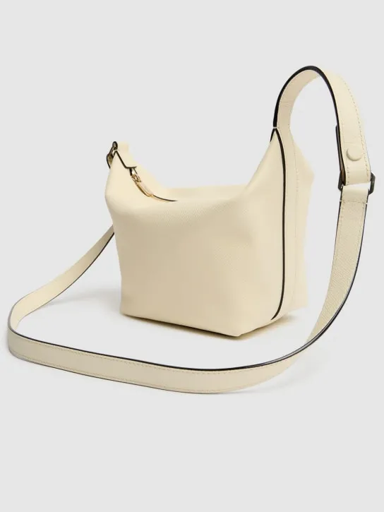 Valextra   Mochi leather top handle bag 