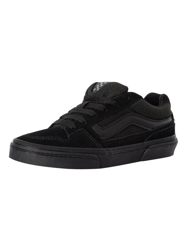 Vans Caldrone Suede/Mesh Trainers - Black/Black