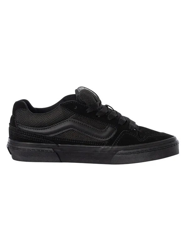 Vans Caldrone Suede/Mesh Trainers - Black/Black