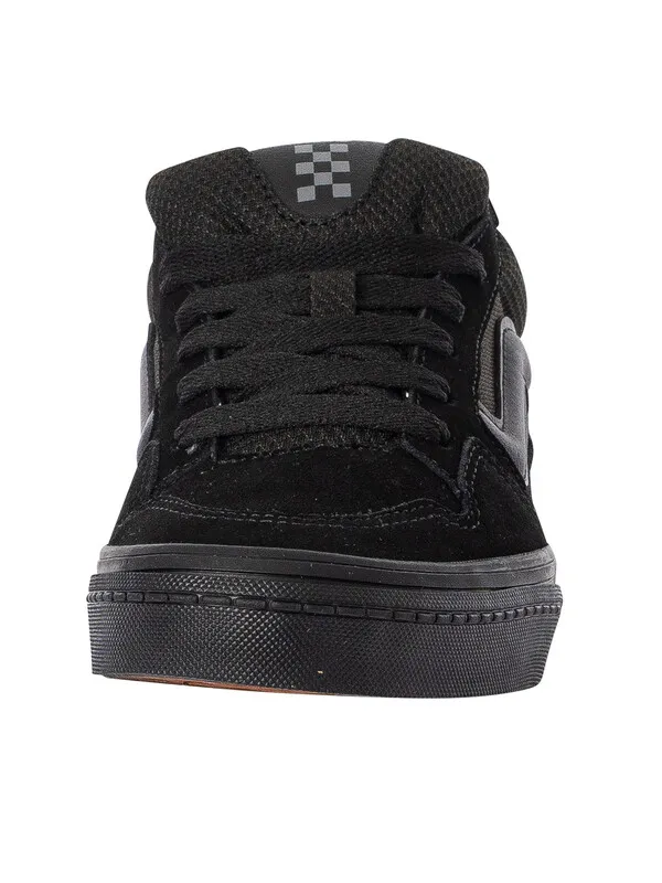 Vans Caldrone Suede/Mesh Trainers - Black/Black