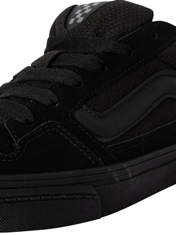 Vans Caldrone Suede/Mesh Trainers - Black/Black