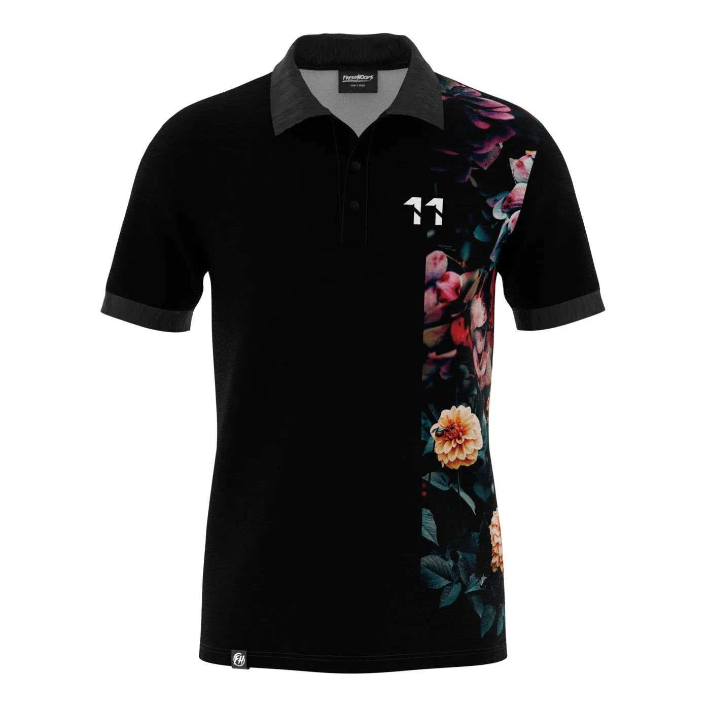 Vintage Flowers Polo Shirt