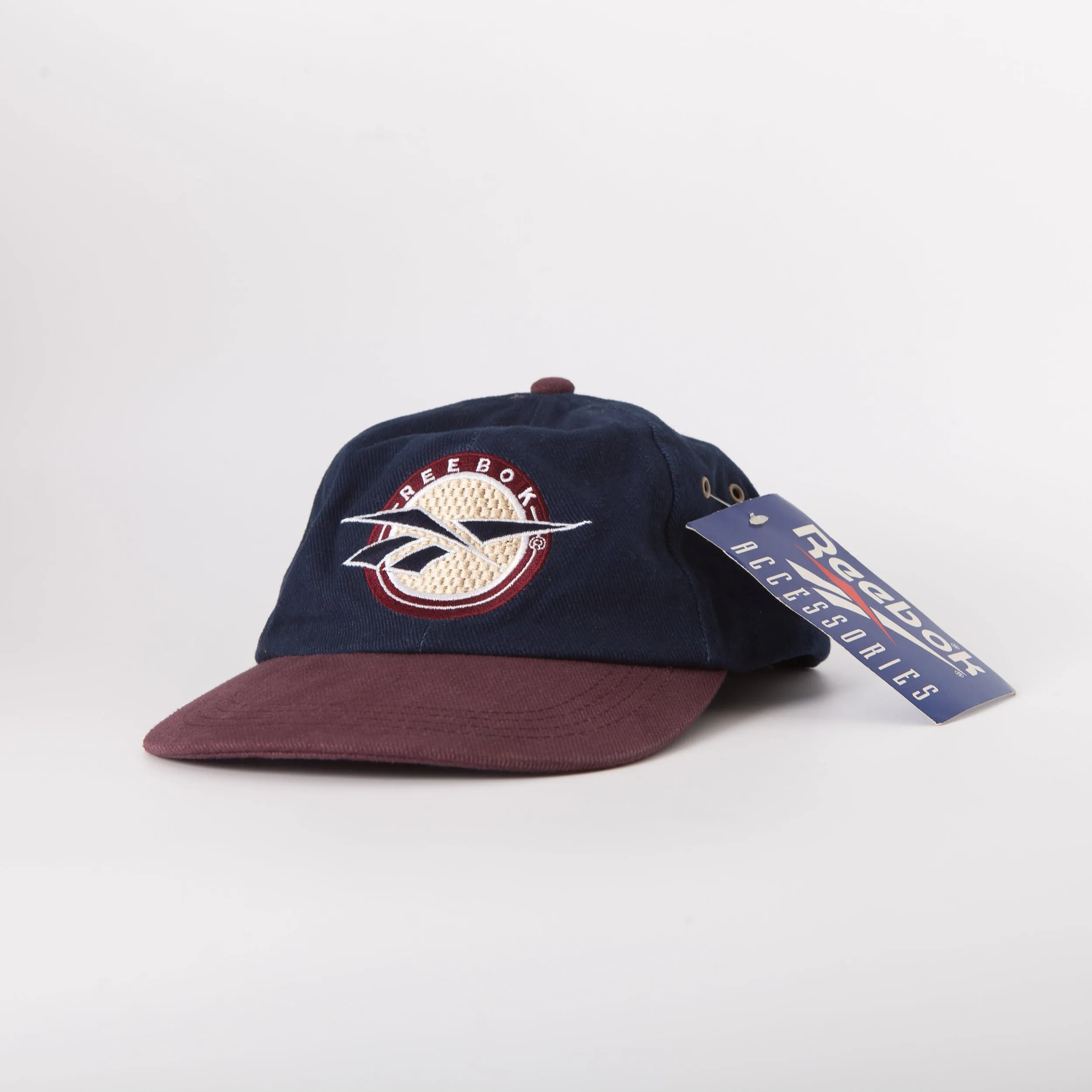 Vintage - Men - Reebok Canvas Strapback - Navy/Burgundy