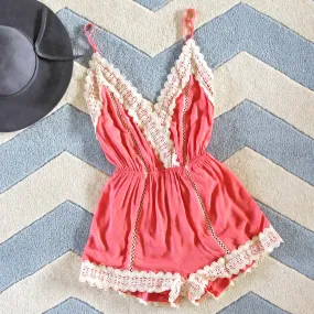 Whiskey & Rye Romper in Peony