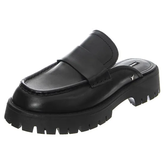 Windsor Smith W' Theory Black Leather Sandals