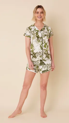 Woodside Pima Knit Short-Sleeved Short Set