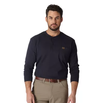 Wrangler Riggs Workwear Long Sleeve Henley Shirt