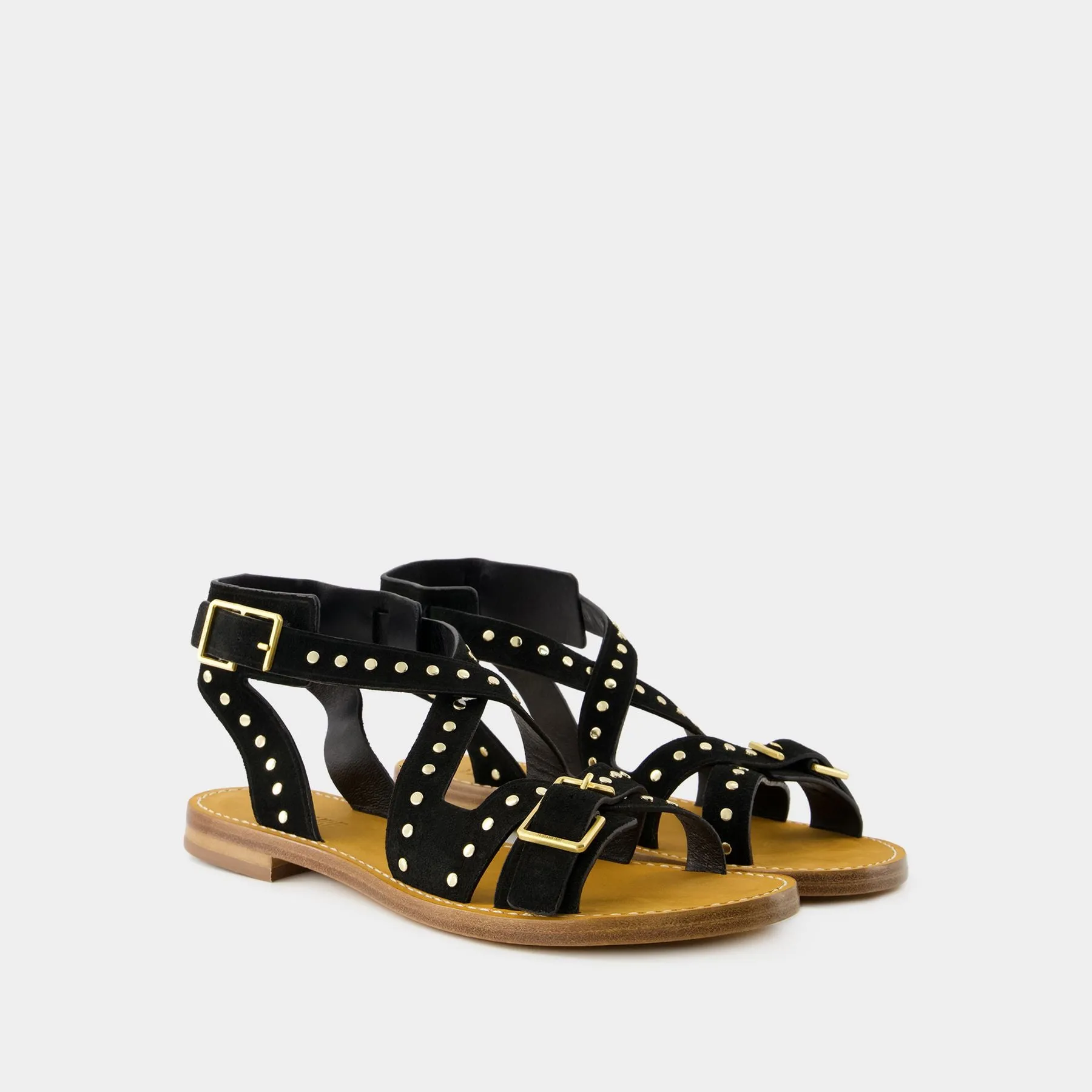 Zadig & Voltaire  Cecilia Caprese Sandals - Zadig & Voltaire - Leather - Black