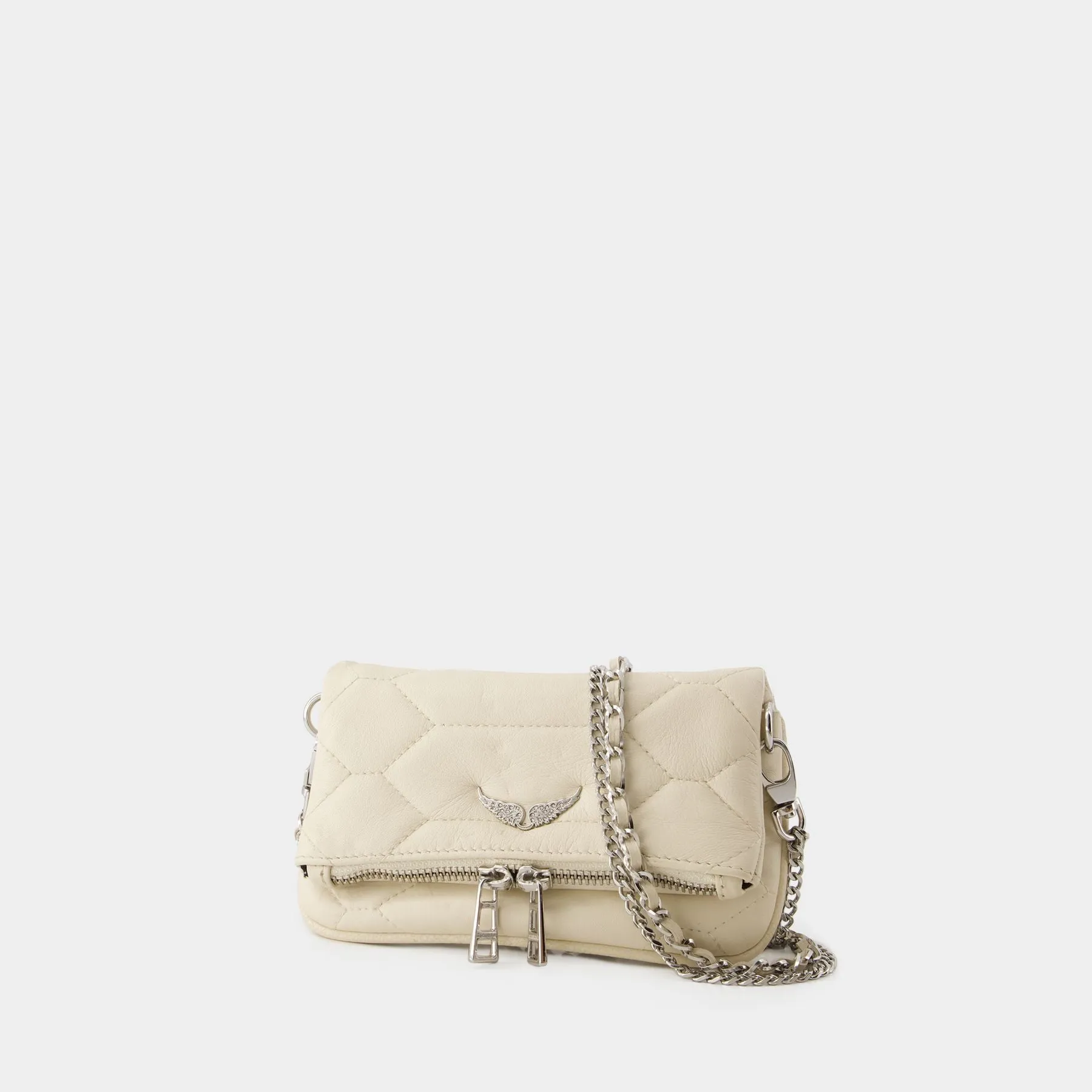 Zadig & Voltaire  Hobo Rock Nano Bag - Zadig & Voltaire - Leather - White