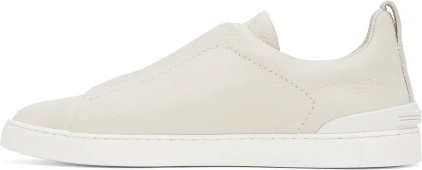 ZEGNA Off-White Triple Stitch Sneakers